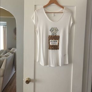 H&M Bling Chanel Tee (Size L)